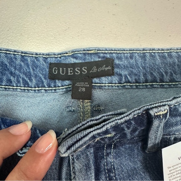 GUESS Women's Blue Denim Shorts - Picture 3 of 8